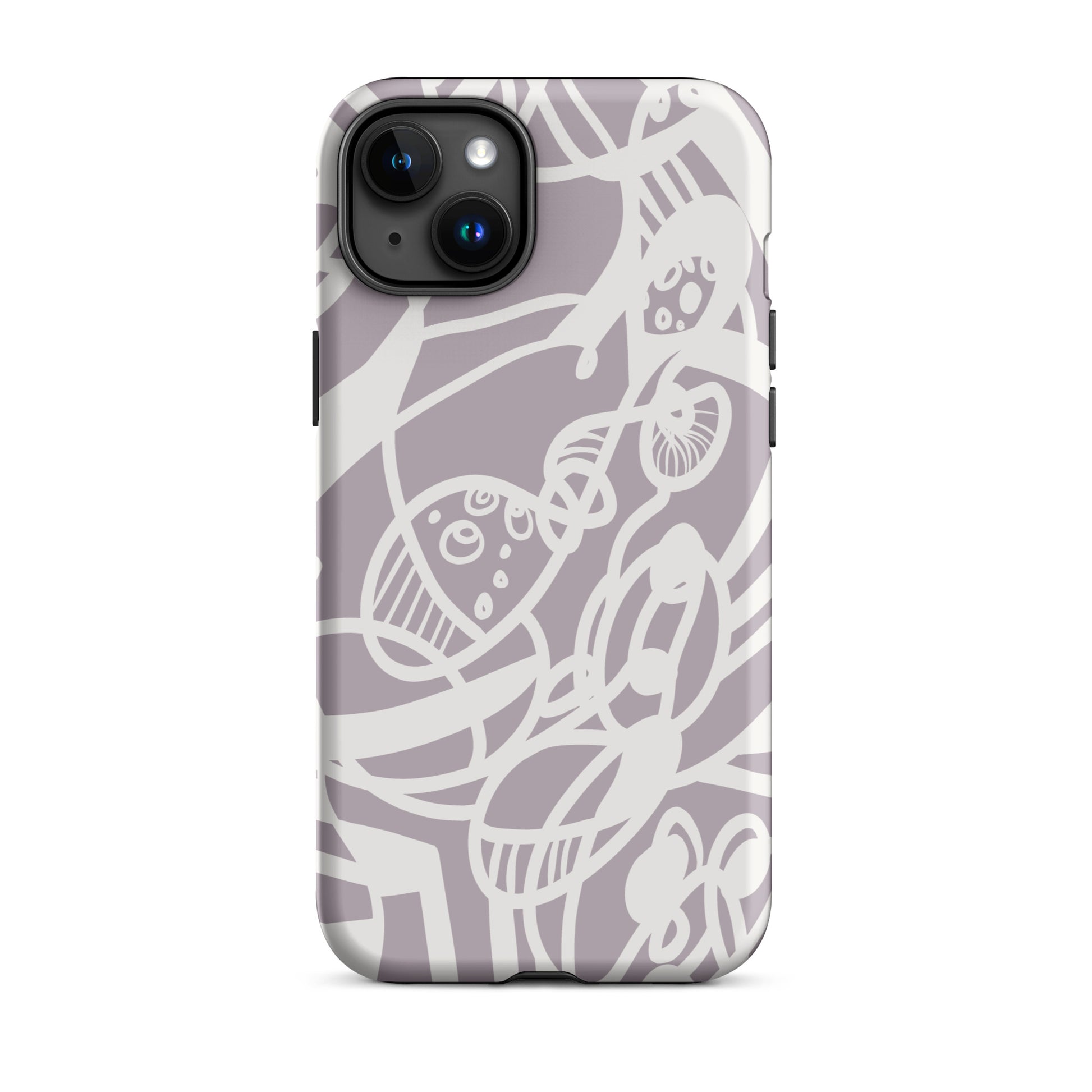 Dream Flow iPhone 15 plus Tough Case – abstract artistic line design