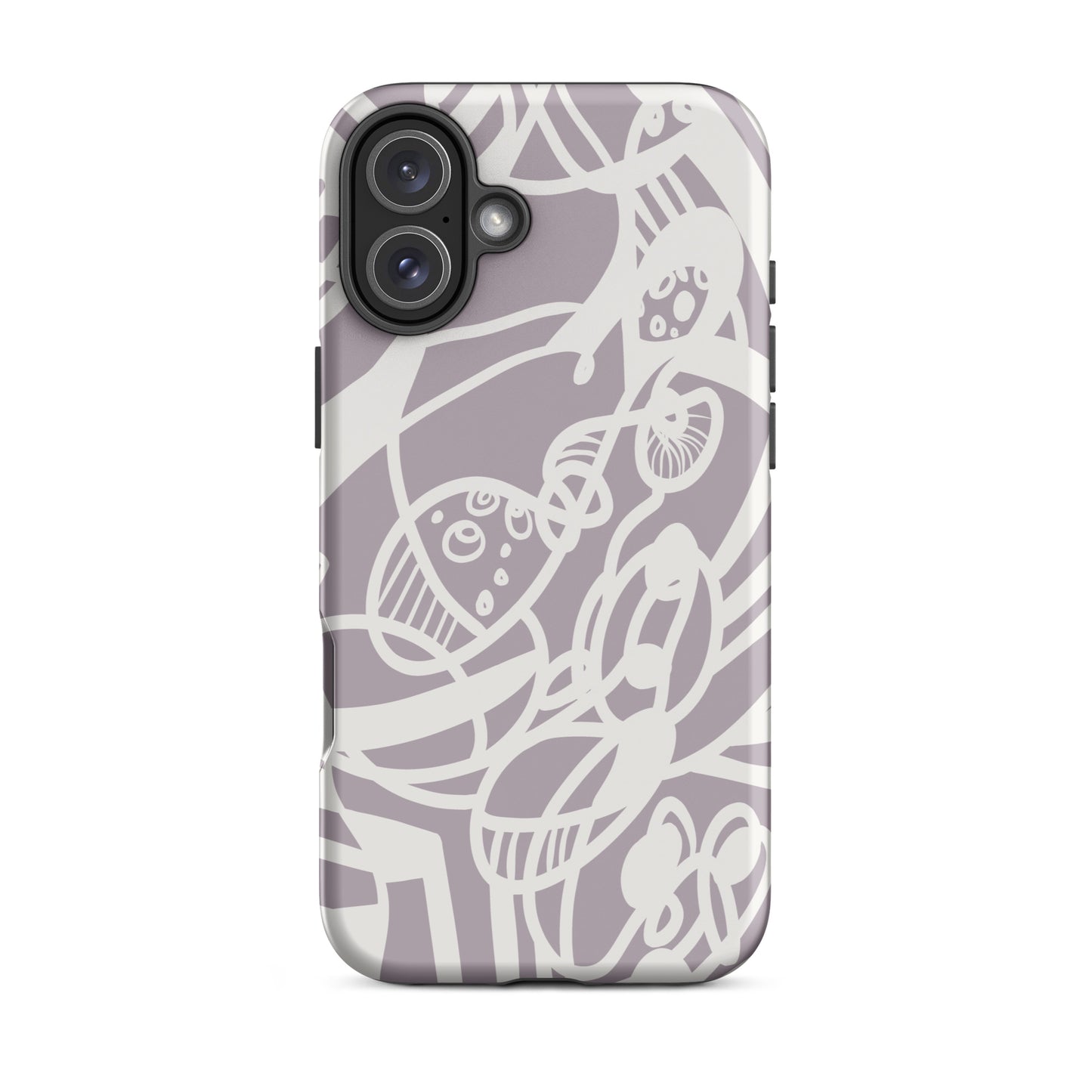 Dream Flow iPhone 16 plus Tough Case – abstract artistic line design