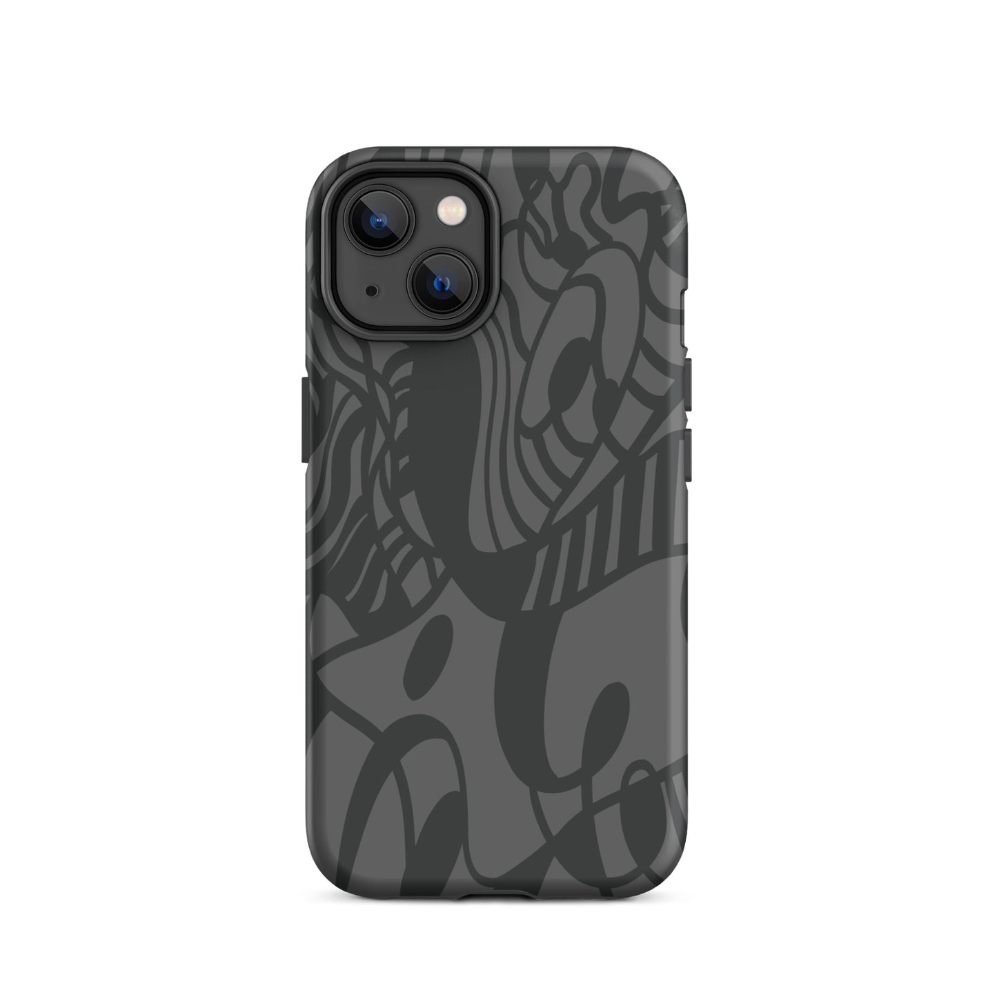 Dream Tide iPhone 14 Tough Case – abstract artistic line design