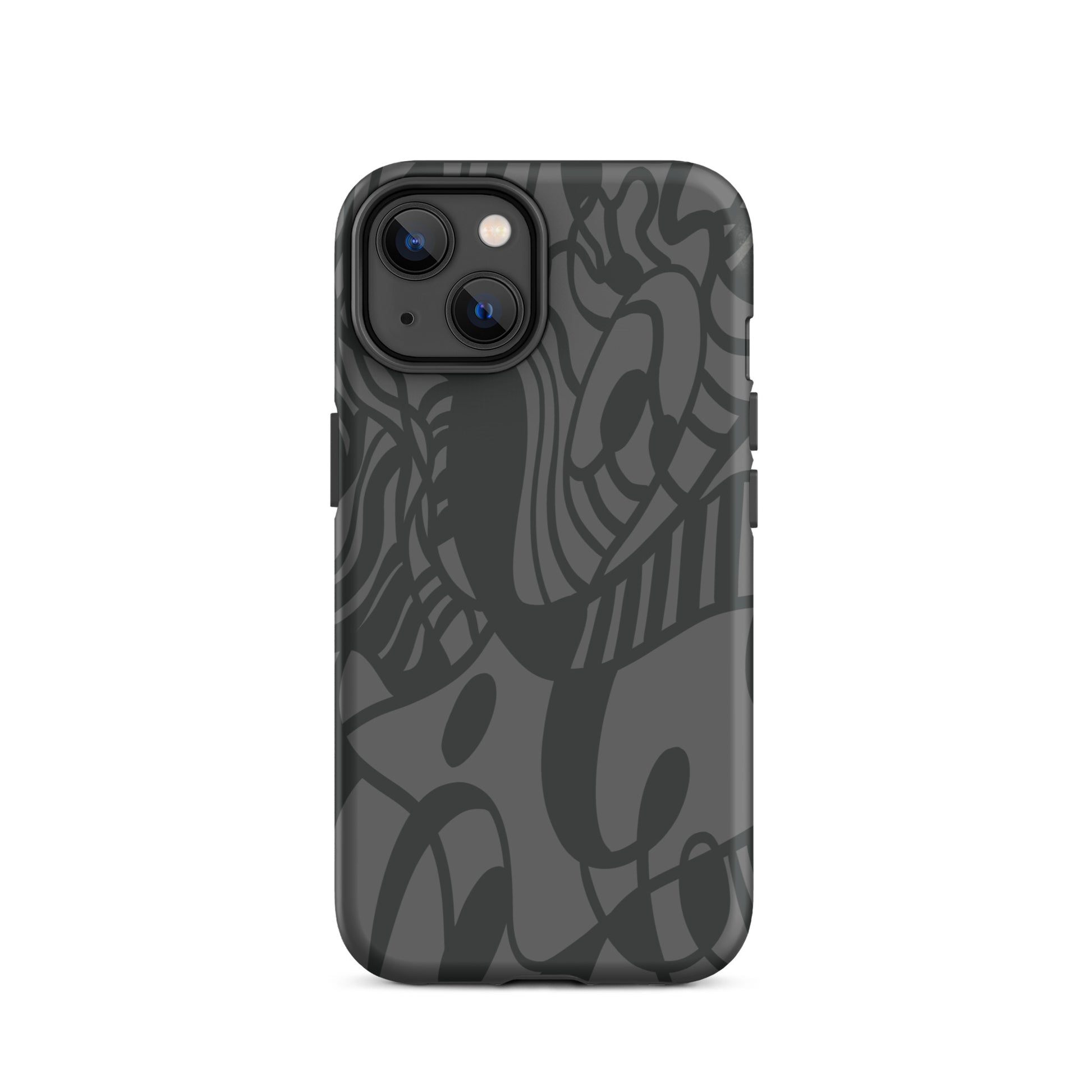 Dream Tide iPhone 14 Tough Case – abstract artistic line design