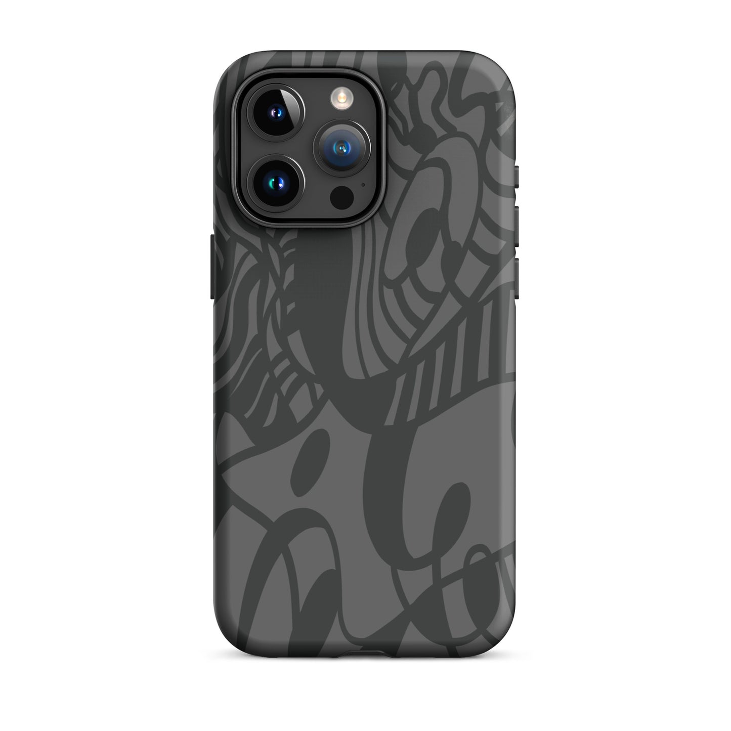 Dream Tide iPhone 15 pro max Tough Case – abstract artistic line design