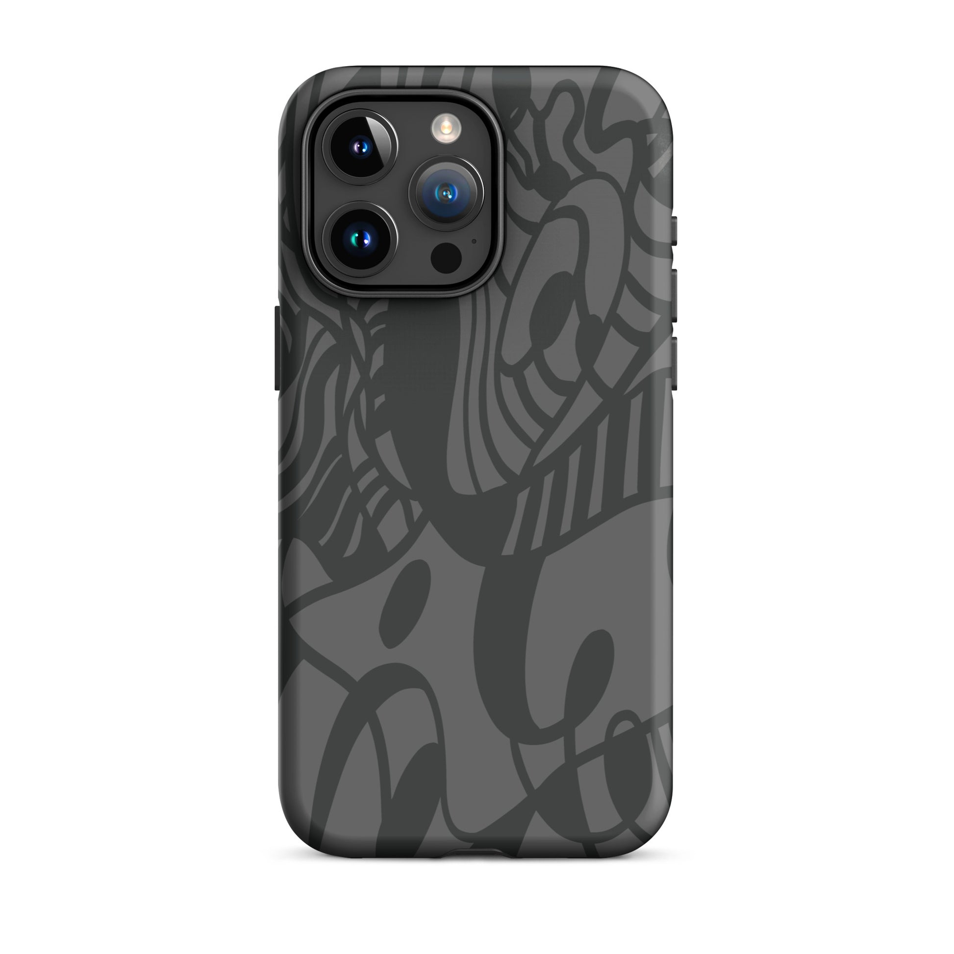 Dream Tide iPhone 15 pro max Tough Case – abstract artistic line design