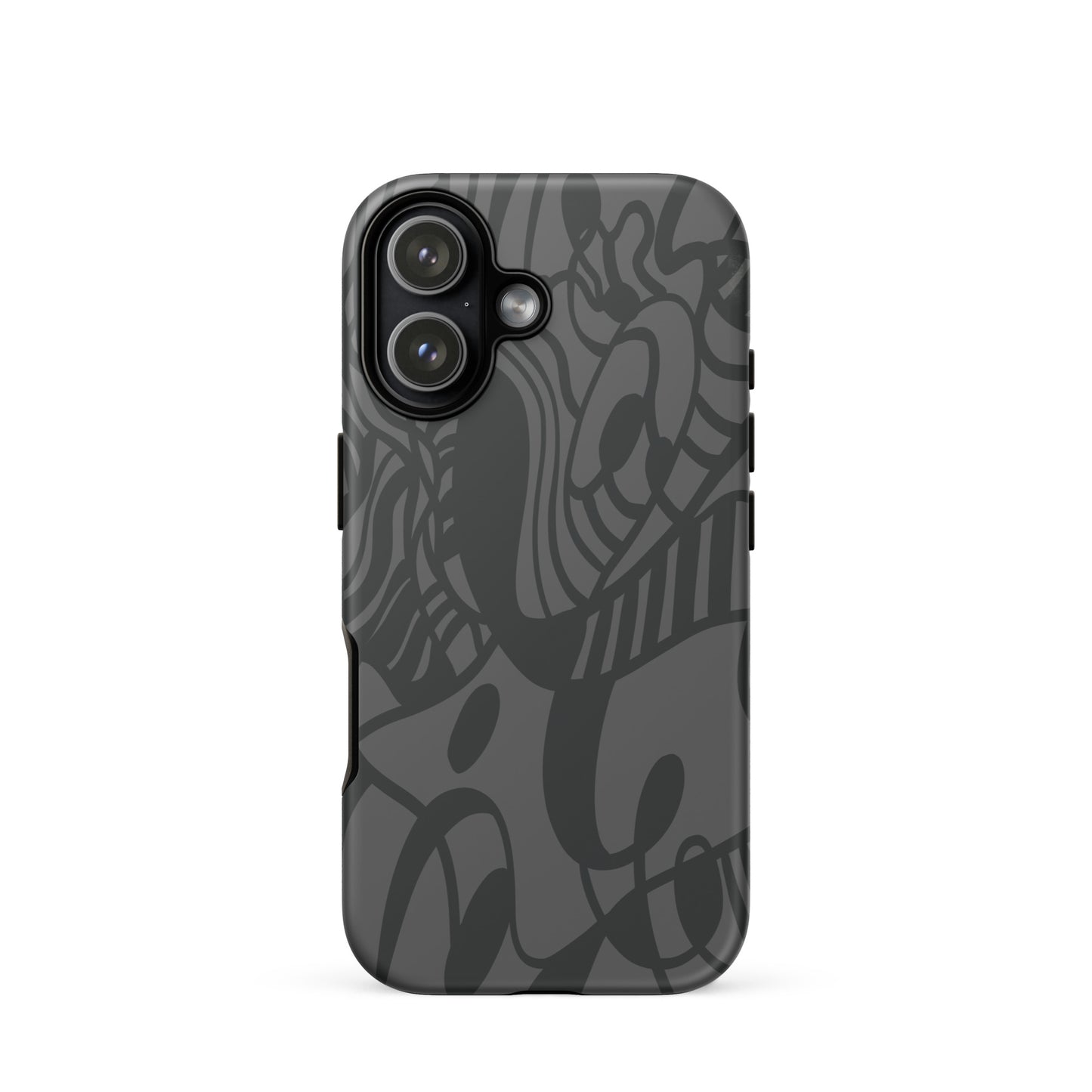 Dream Tide iPhone 17 Tough Case – abstract artistic line design