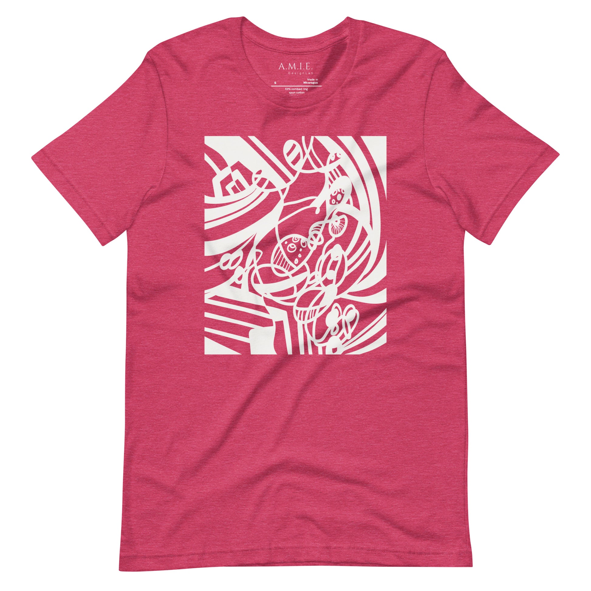 Dream Wave II Unisex T-Shirt | Surreal Dream World | Heather Raspberry T-Shirt