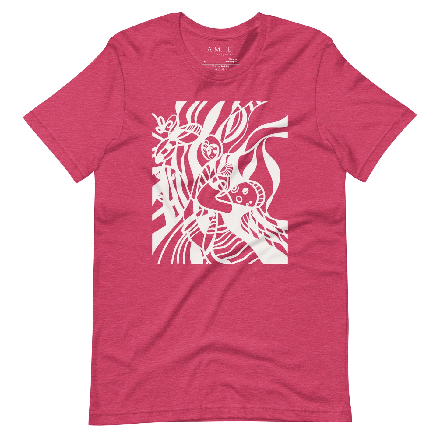 Dream Wave I Unisex T-Shirt | Surreal Dream World | Heather Raspberry T-Shirt