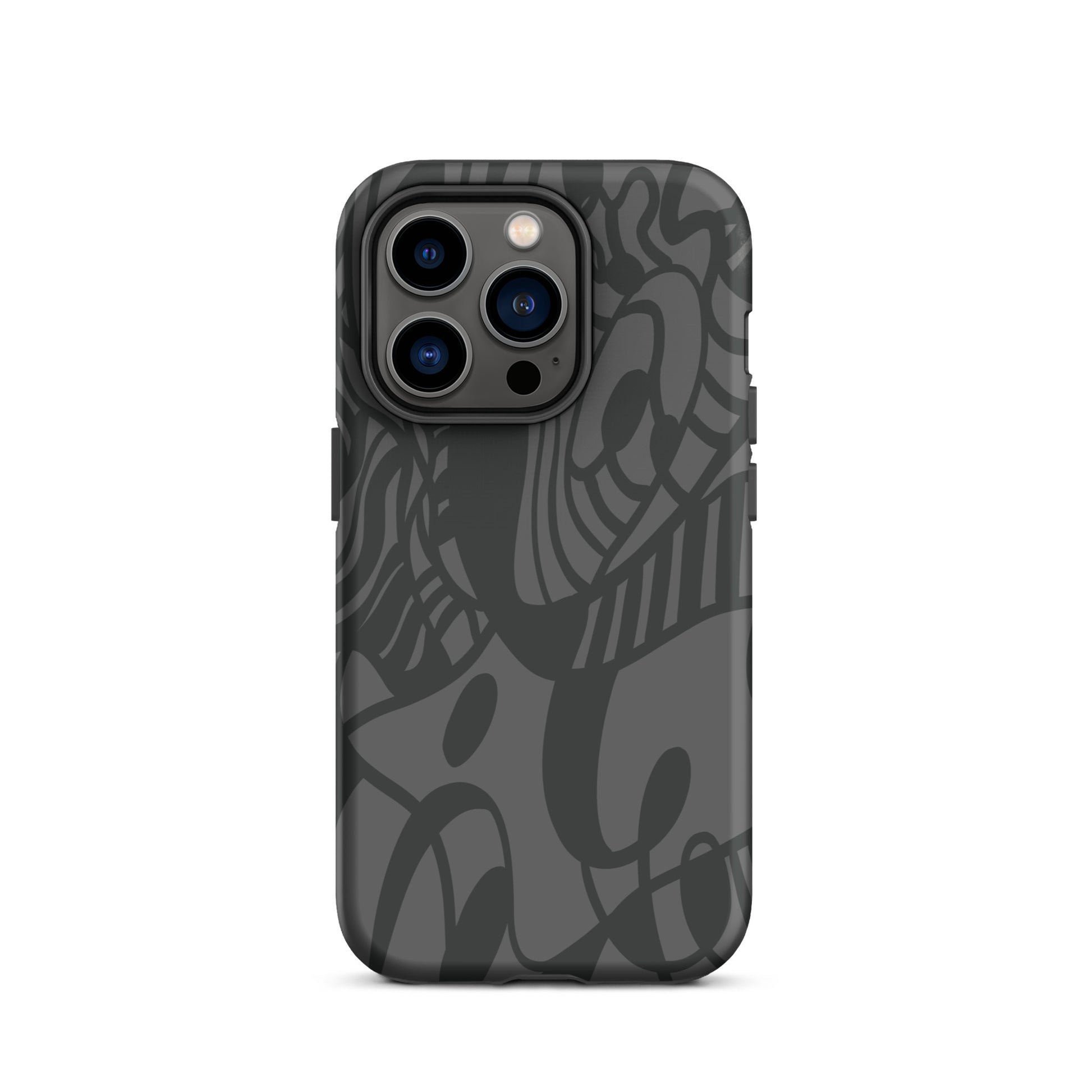 Dream Tide iPhone 14 pro Tough Case – abstract artistic line design