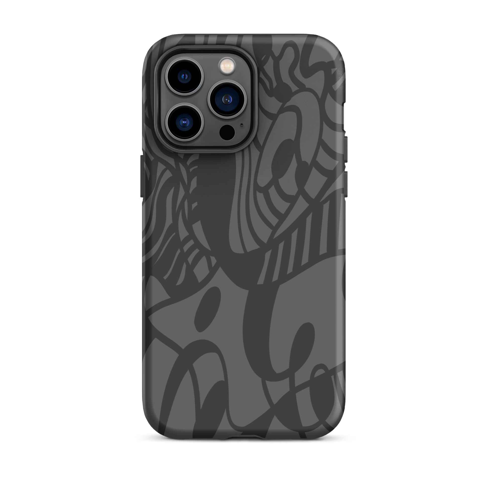 Dream Tide iPhone 14 Pro max Tough Case – abstract artistic line design