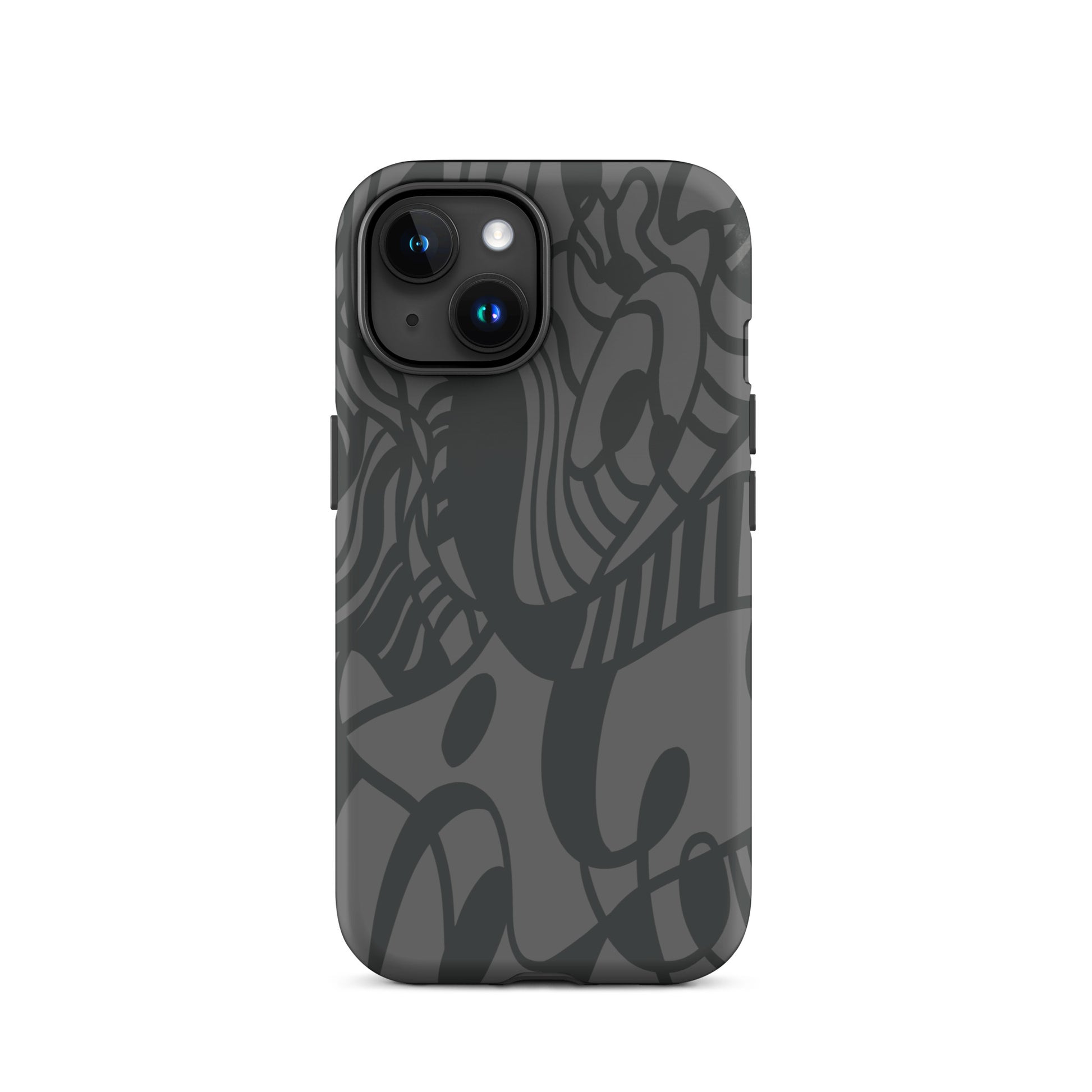 Dream Tide iPhone 15 Tough Case – abstract artistic line design