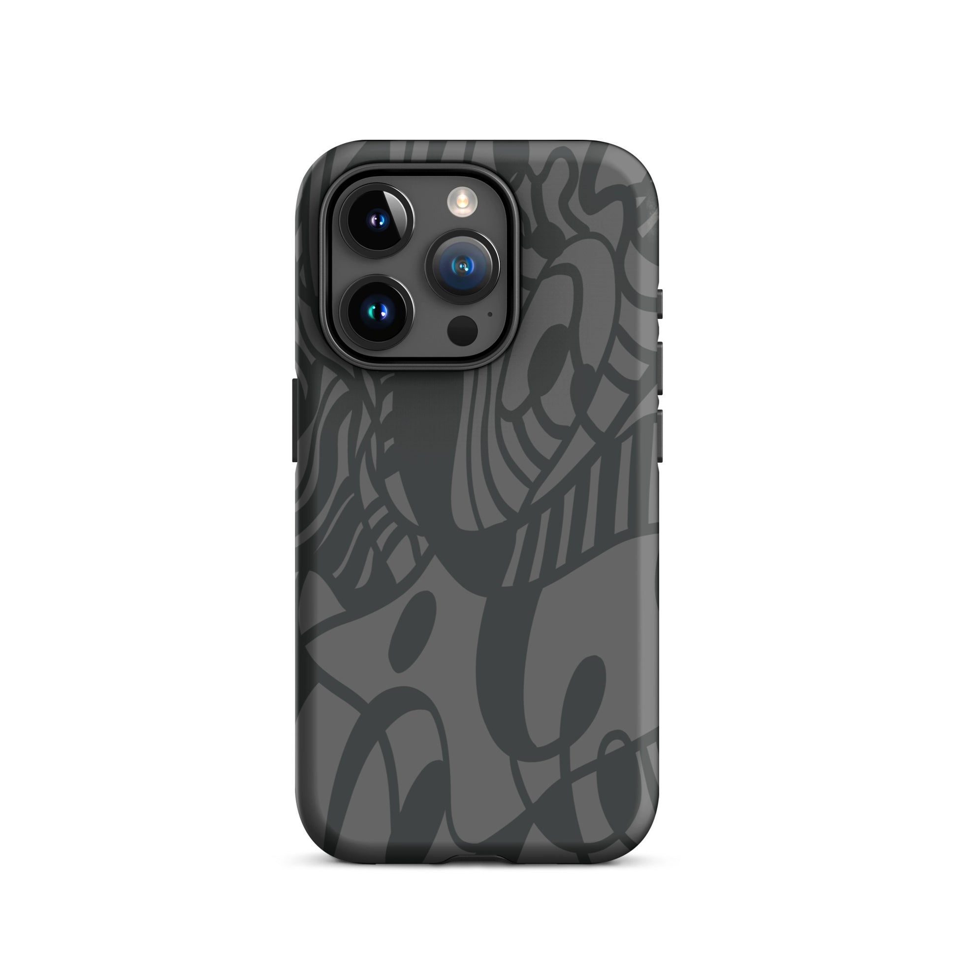 Dream Tide iPhone 15 pro Tough Case – abstract artistic line design