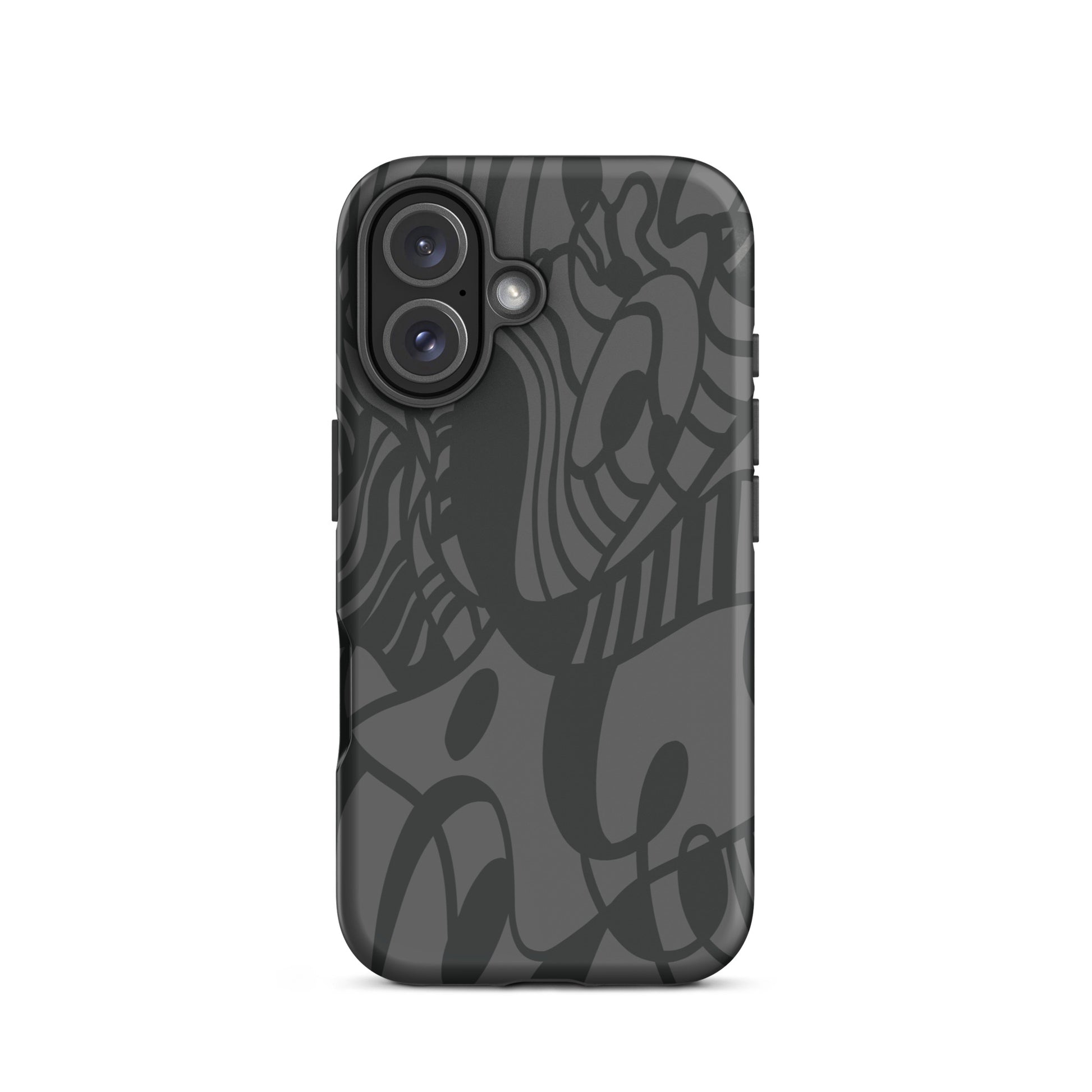 Dream Tide iPhone 16 Tough Case – abstract artistic line design