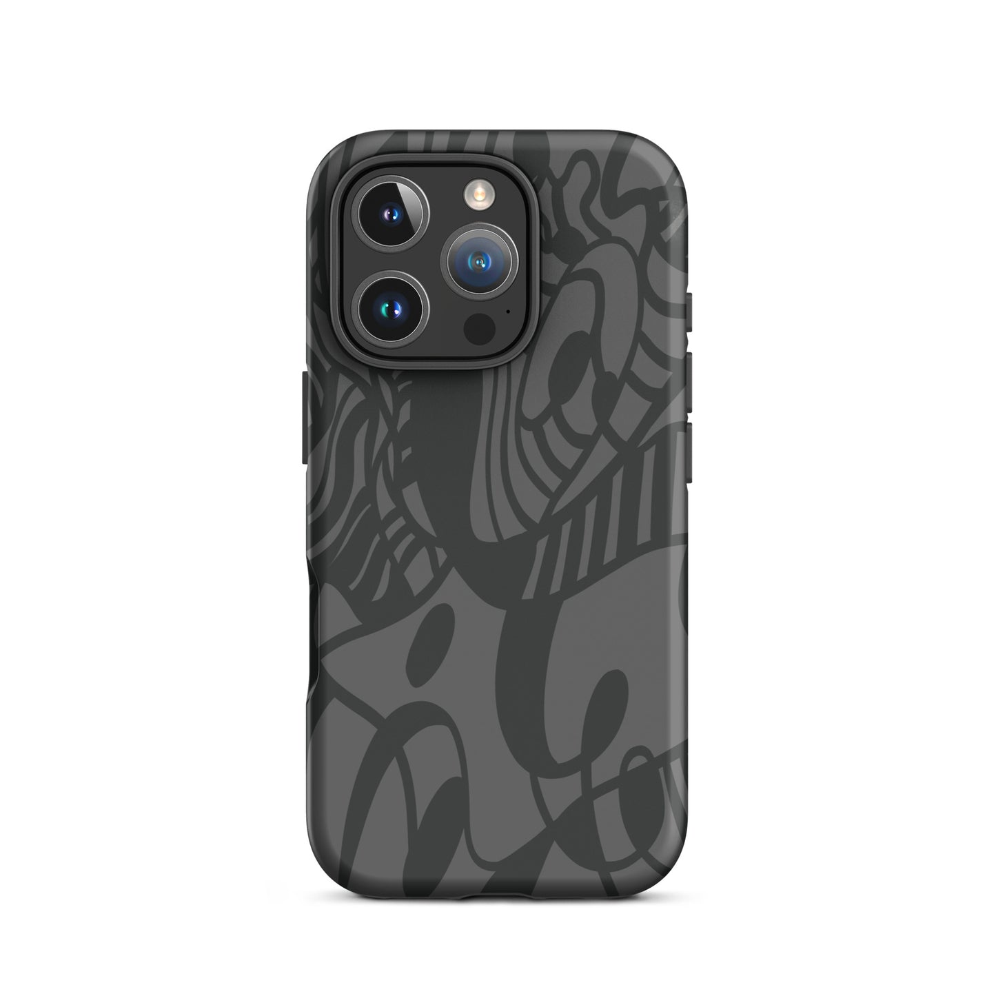 Dream Tide iPhone 16 pro Tough Case – abstract artistic line design