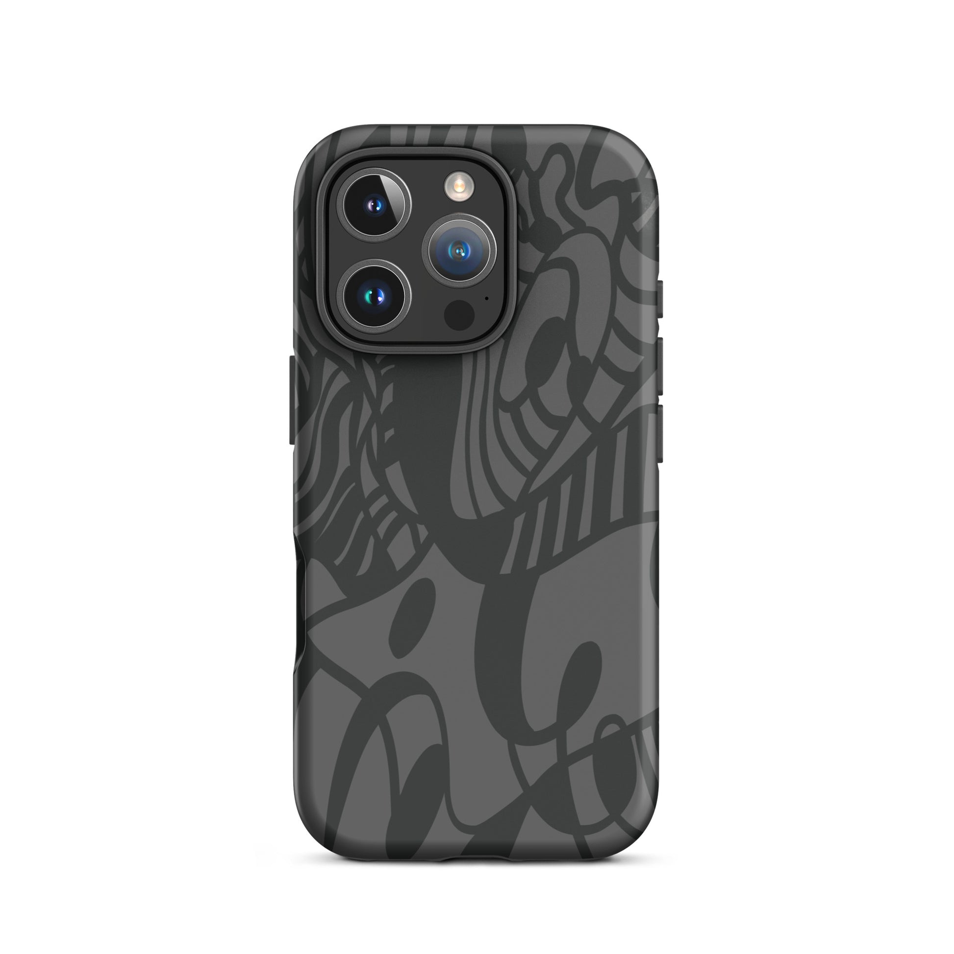 Dream Tide iPhone 16 pro Tough Case – abstract artistic line design