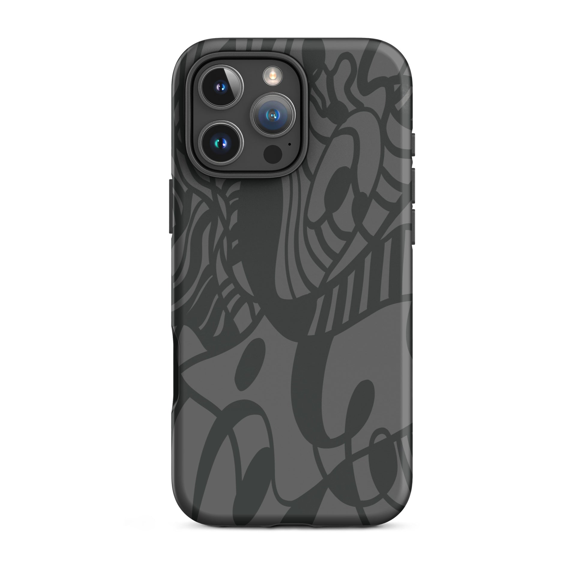 Dream Tide iPhone 16 pro max Tough Case – abstract artistic line design
