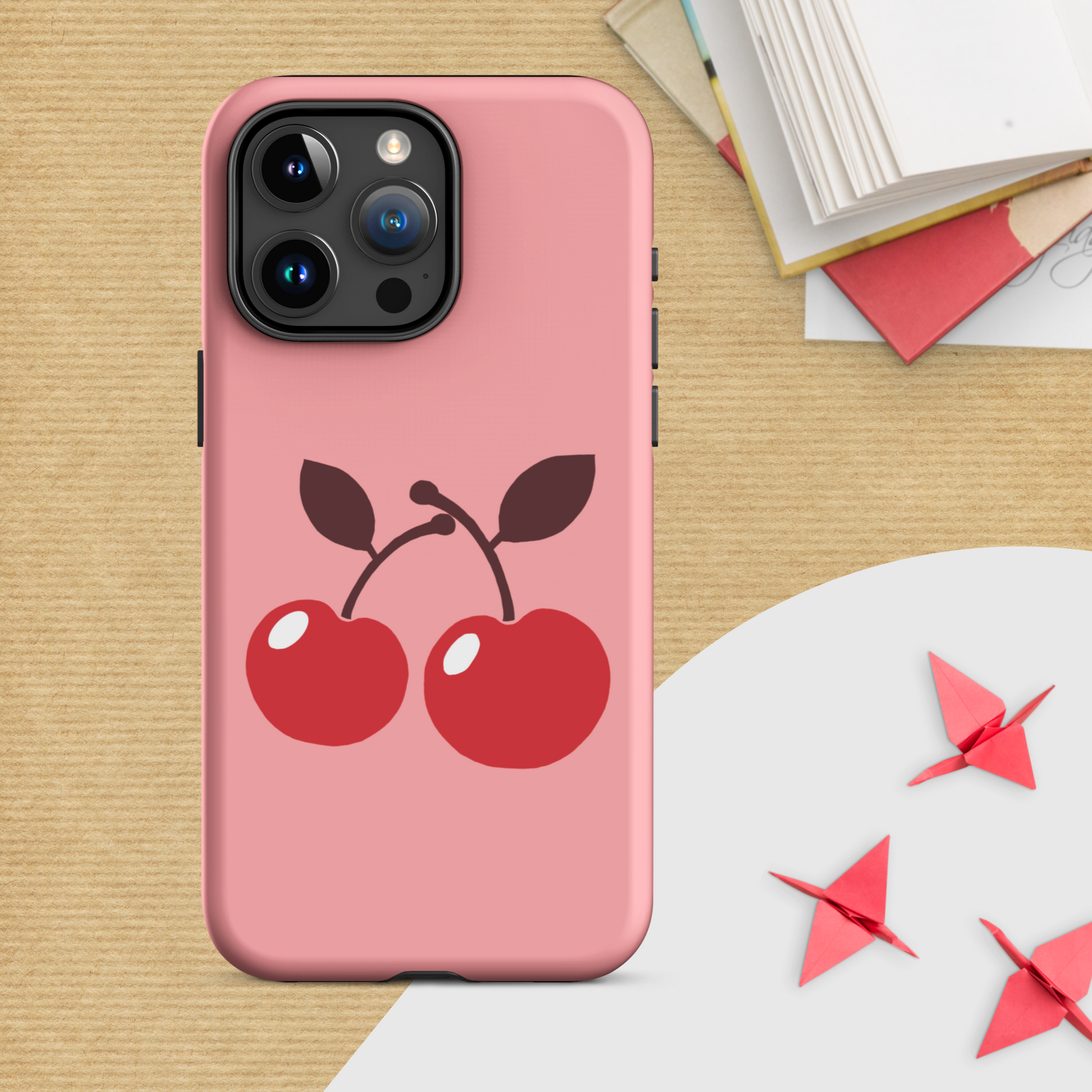 Cherry Cheer Tough Case for iPhone® 15 Pro Max View | Sweet Style