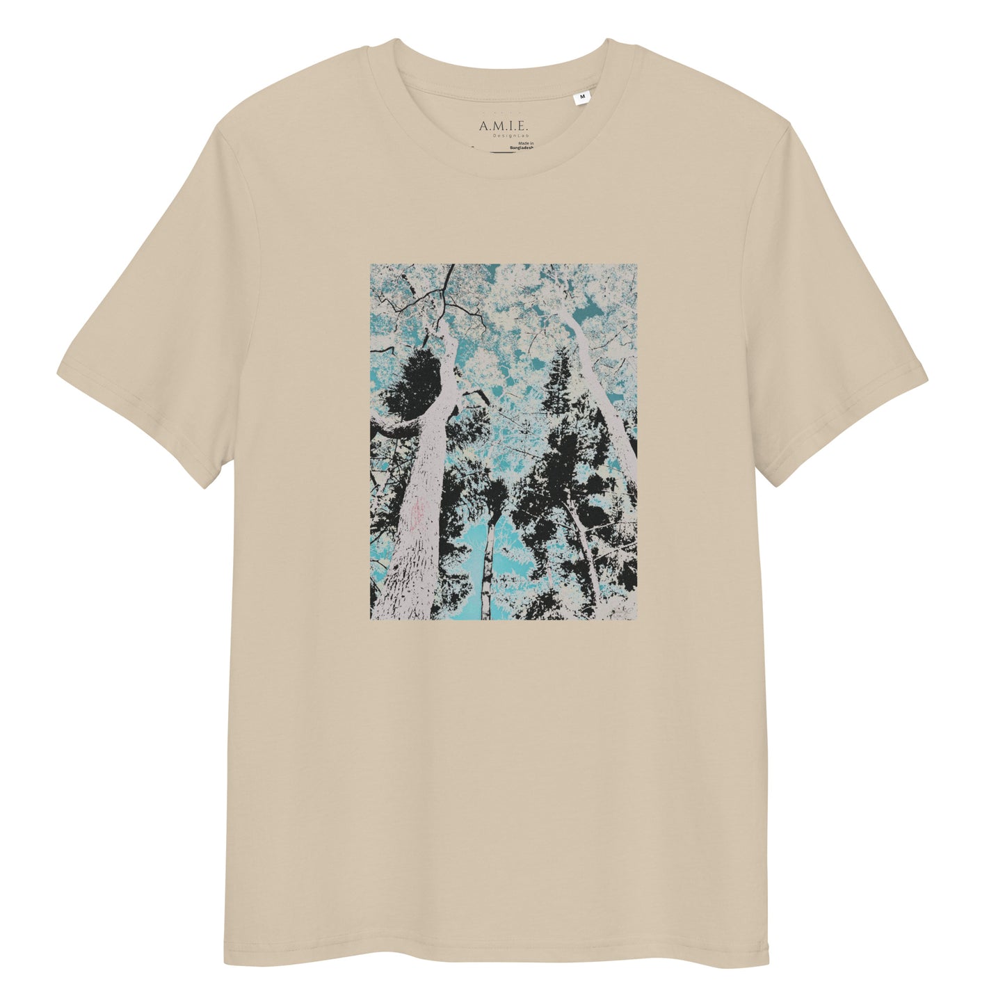 Desert dust t-shirt with a graphic of trees
