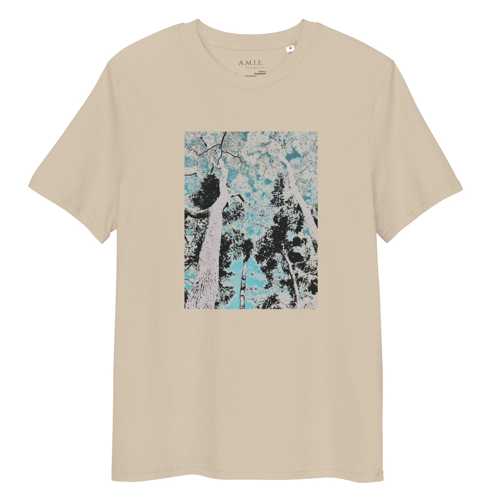 Desert dust t-shirt with a graphic of trees