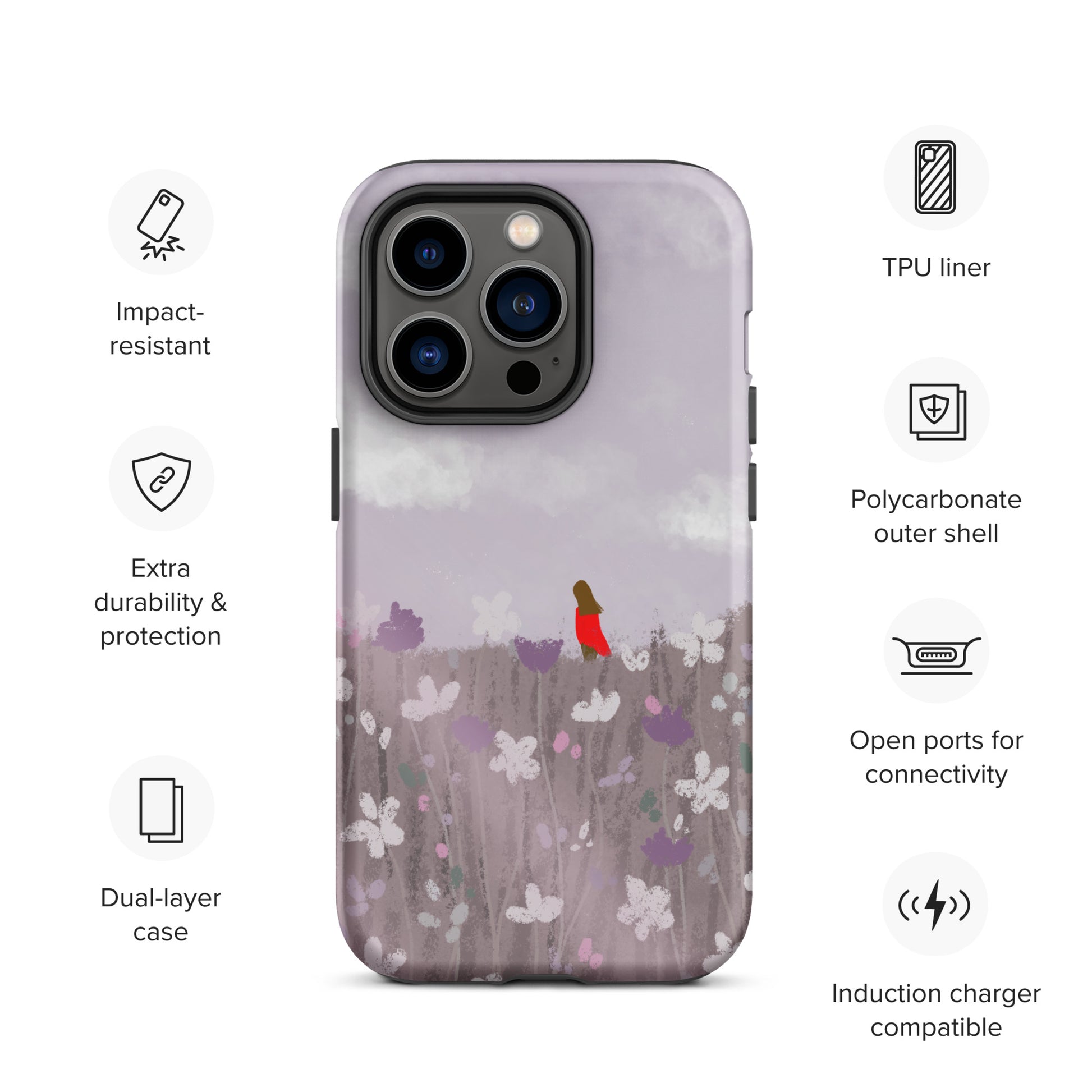 Life’s Journey Tree Tough Case for iPhone® 14 Pro | Calming Landscape