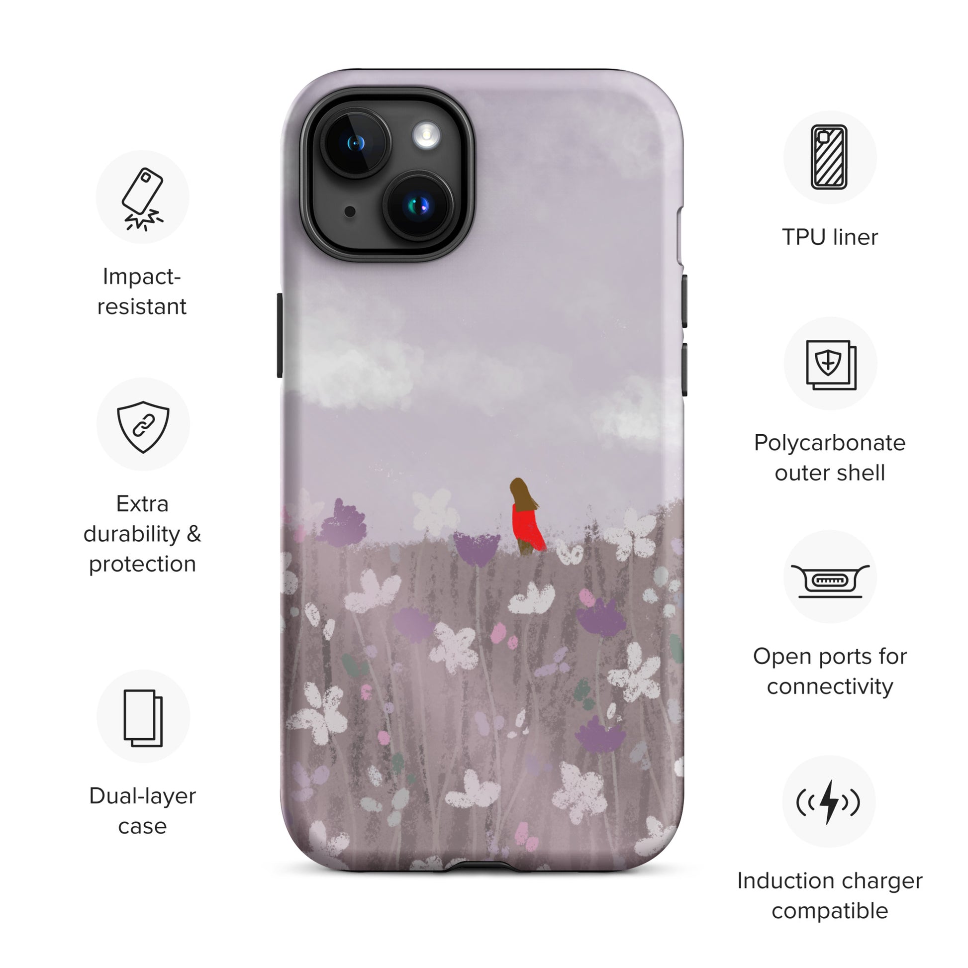 Life’s Journey Tree Tough Case for iPhone® 15 Plus | Calming Landscape