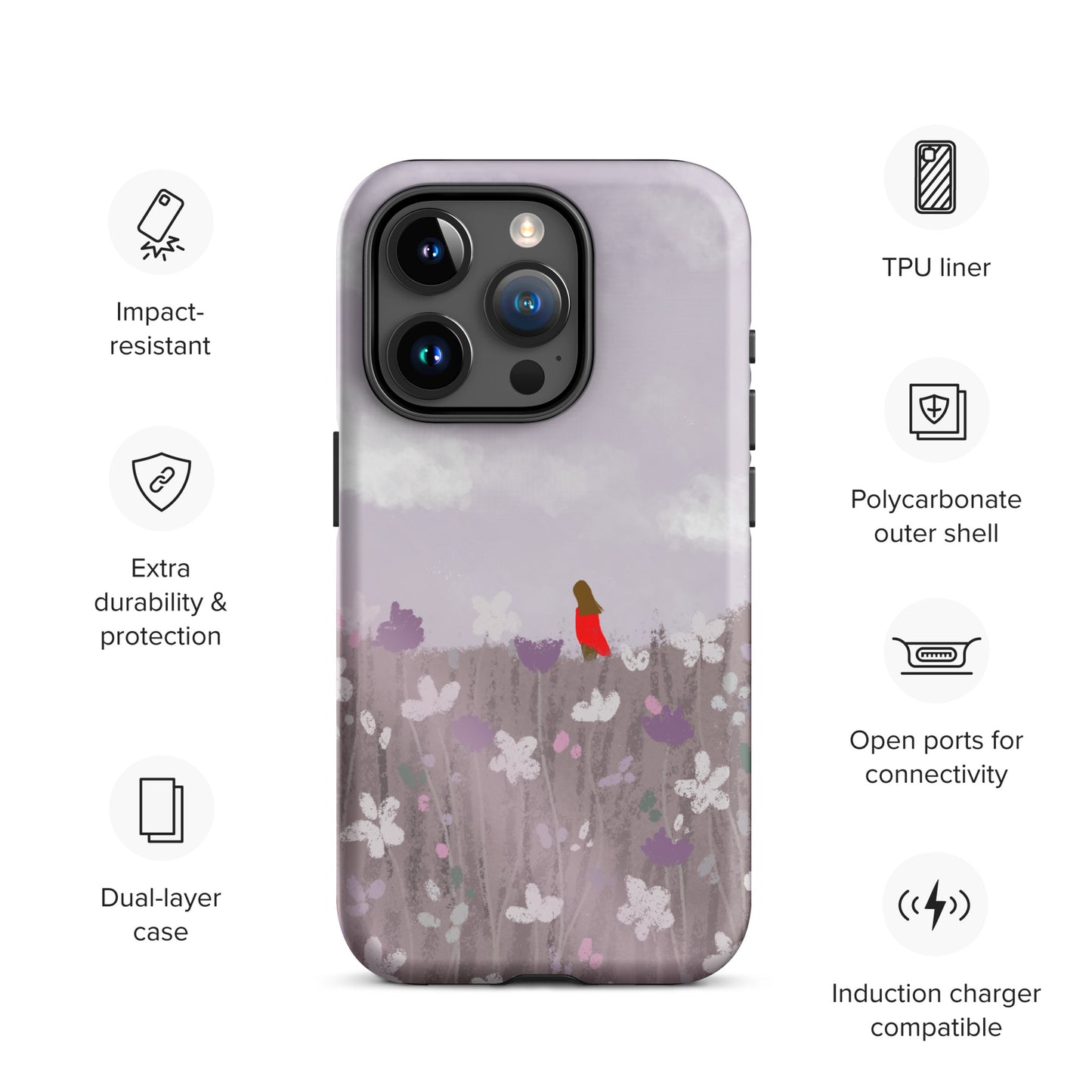 Life’s Journey Tree Tough Case for iPhone® 15 Pro | Calming Landscape